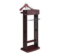 Appendiabiti in legno con supporto Der Hanr, senza pieghe, per ufficio, camera da letto e hotel, organizer per vestiti