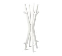 Appendiabiti in Polietilene Twins Dimensioni 59x59x h165 cm - Peso 5,21 Stile vivace e moderno colore BIANCO PERLA bianco