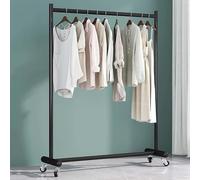 Appendiabiti industriale su ruote, porta abiti mobile con ruote per casa, vendita al dettaglio, boutique, elegante organizer per appendere vestiti