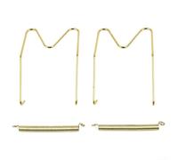 Appendiabiti invisibile da parete, supporto regolabile a molla per piatti rotondi e quadrati, decorazione per la casa, filo dorato, 5 misure disponibili (20,3 cm)