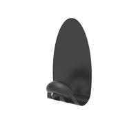 Appendiabiti magnetico - 8 x 7,5 x 11,5 cm - 1 posto - nero - Alba