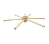 Appendiabiti mobili per culla, kit mobile fai -da -te in legno naturale, gancio di a campana per baby home muro kit fai da te balcone per culla