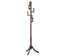 Appendiabiti moderno e semplice, appendiabiti da terra indipendente, staffa triangolare stabile e portante, forma di cactus, adatto per bagno, camera da letto, ufficio, soggiorno Walnut