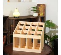 Appendiabiti Montessori Premium con 12 fessure - Tappetino da lavoro in compensato massiccio, larghezza 45 cm, autoportante, nessun montaggio richiesto, materiali pratici per bambini, scuola domestica