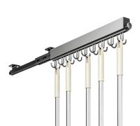 Appendiabiti Multifunzionale a Parete, Attaccapanni Estraibile in Metallo | Scaffali Organizer da Parete, Elevata Capacità di Carico, Salvaspazio, per Cucina e Bagno(GrayA,50cm)