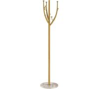 Appendiabiti multifunzionale in acciaio inox con base in marmo per riporre e riordinare la camera da letto, soluzione elegante per l'arredamento della casa