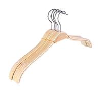 Appendiabiti Non-slip Non-marking Log Color Hanger Space Saving Hook Coat Practical Type(38CM)
