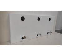 Appendiabiti Parete Balvi Bianco 4 Ganci Design Moderno 40,5x18 cm