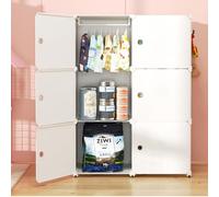 Appendiabiti per animali domestici, regolabile, per cani e gatti, armadio bianco per abbigliamento per animali domestici, perfetto per piccoli animali (72 x 37 x 144 cm)