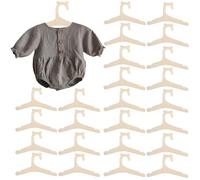 Appendiabiti Per Bambini,25 Pezzi Appendiabiti Per Neonati,Appendini Impilabili,Grucce Neonato Antiscivolo,Grucce Per Bambini In Legno Per Maglioni,Neonati,Pantaloni,Bambino