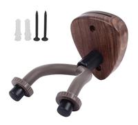 Appendiabiti per Chitarra Posizionamento Verticale Stile Moderno Appeso a Parete Supporto per Basso Salvaspazio in Legno di Noce per Violino Ukulele Banjo (Senza