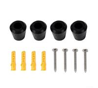 Appendiabiti per interni con gancio antigraffio in gomma per tutti i tipi di snowboard e snowboard, con staffa modificabile, compatibile con rastrelliera per montare sci e snowboard (confezione da 4)