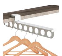 Appendiabiti per pantaloni con binario scorrevole - Asta per armadio scorrevole, Appendiabiti per armadio | Portapantaloni con binario per uso domestico, binario appendiabiti per armadio per carichi p