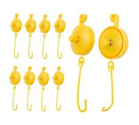Appendiabiti per piante, clip retrattili regolabili, 10 pezzi, ganci per piante rampicanti, per interni ed esterni, giardino, cortile, fattoria, patio, prato, tenda per coltivare fiori, frutta e