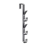 Appendiabiti per porta, in acciaio al carbonio, robusto gancio da appendere sopra la porta, , multifunzione, design verticale, per camera da , dormitori, armadi