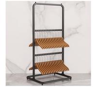 Appendiabiti per vestiti al dettaglio nizer in metallo salvaspazio appendiabiti impilabile soluzione efficiente per rivenditori e uso domestico