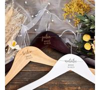 Appendiabiti Personalizzati Per Matrimonio, Appendiabiti In Legno Inciso A Mano Per La Sposa, Le Damigelle D'onore, Gli Sposi, Il Regalo Per La Festa Della Sposa E L'anniversario Di Matrimonio