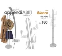 Appendiabiti Piantana ALBERO PORTA ABITI Attaccapanni MODERNO BIANCO 18035 cm