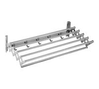 Appendiabiti Pieghevole - Asta Appendiabiti Retrattile da Parete, Armadio Portatile in Acciaio Inossidabile, può Contenere Camicie, Pantaloni, Asciugamani e Scarpe (60 * 12-35 * 14,5 cm).
