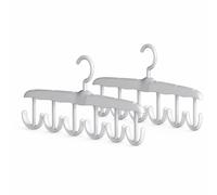 Appendiabiti Plastica Girevole con 12 Ganci, Organizer per Armadio, per Camicie