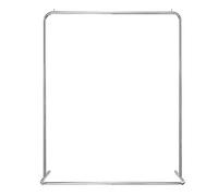 Appendiabiti Porta Abiti In Acciaio Inossidabile Argento Con Base A Forma Di U, Espositore Per Negozio Di Abbigliamento, Appendiabiti Salvaspazio A Stelo Singolo Per Camera Da Letto(Size:100X40X160CM)