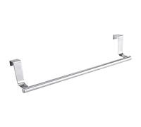Appendiabiti Porta Asciugamani, 36 x 5.5 x 2.5 cm | Resiste a Umidità e Schizzi, Aggancio per Porte Fino a 1.9 cm, Nessun Foro Necessario, Per Armadietti Bagno e Hotel