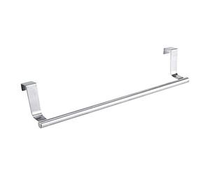 Appendiabiti Porta Asciugamani, 36 x 5.5 x 2.5 cm | Resiste a Umidità e Schizzi, Aggancio per Porte Fino a 1.9 cm, Nessun Foro Necessario, Per Armadietti Bagno e Hotel