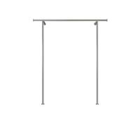 Appendiabiti portatile da parete in acciaio inox, ideale per showroom domestici e negozi di abbigliamento, design semplice, argento, 100 x 170 cm, massimizza lo spazio e la nizzazione