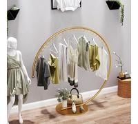 Appendiabiti Rotondo Grande, Appendiabiti da Pavimento, Espositore Portatile per Vendita al Dettaglio per Appendere Abiti Camere da Letto Boutique Negozio di Articoli da Regalo Commerciale