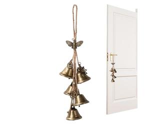 Appendiabiti rustico per campanello per porta, campanelli per streghe per maniglia della porta,Cancella le campane delle streghe di energia negativa - Campane delle streghe trasparenti con energia neg