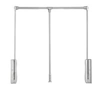 Appendiabiti saliscendi per armadio,saliscendi armadio,Meccanismo Barra Appendiabito con Apertura e Chiusura Assistita,Portata 30 Kg,Salvaspazio,Ammortizzato Soft