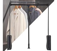 Appendiabiti Saliscendi Regolabile, Asta Pieghevole Appendiabito Saliscendi Per Armadio, Il Peso è di 20 Kg Larghezza Regolabile, Per La Camera Da Letto Checkroom Appendiabiti Armadio ( Size : 930-125