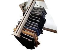 Appendiabiti salvaspazio regolabile per pantaloni, si estende da 30 a 60 cm, in alluminio, per armadio, 54,9 cm, perfetto per nizzare e massimizzare lo spazio di archiviazione