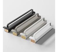 Appendiabiti scorrevole regolabile con aste estraibili for armadi, scaffale in acciaio inossidabile resistente con montaggio superiore for pantaloni(Gray,55cm)