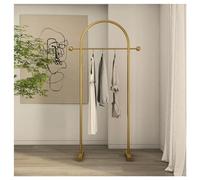 Appendiabiti Sospeso Ad Arco Appendiabiti Semplice Indipendente Appendiabiti Sospeso In Metallo Con Ripiano Barra Incrociata Camera Letto Soggiorno Negozio Abbigliamento Espositore ( Color : Gold , Si