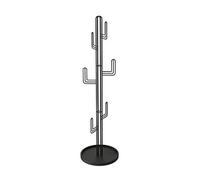Appendiabiti Stand Appendiabiti Autoportante Appendiabiti Con Base Rotonda Stabile A Forma Di Cactus for Vestiti Cappelli, Borse for Ingresso Corridoio Camera Da Letto, Metallo ( Color : Black )
