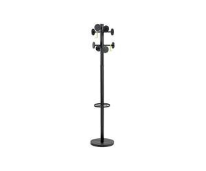 Appendiabiti Stand3 - 8 posti - 175 x 37 cm - nero - Alba