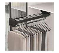 Appendiabiti telescopico per pantaloni, funzionamento silenzioso, carico massimo 25 kg, versatile per armadi, dimensioni 35 cm, perfetto per ottimizzare lo spazio e nization.