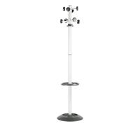 APPENDIABITI TOTEM 175CM A 8 POSTI C/PORTAOMBRELLI GRIGIO/NERO