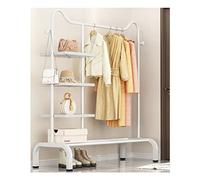 Appendiabiti vintage in metallo con ruote a 5 ripiani in rete autoportante appendiabiti elegante per cappelli e indumenti. Dimensioni: 155 x 45 x 155 cm