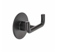 Appendiabiti Wind doppio in metallo nero opaco Nero