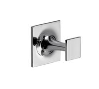 Gedy Wizard Appendiabiti da Parete, Misure: 4,9X4,9X4,6 CM, Appendi Abiti in Ottone e Cromall®, Finitura cromata, Fissabile con Biadesivo 3m, Design R&S, 2 Anni di Garanzia