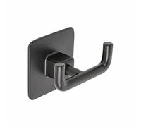 ABBENDIABITO DOPPIO A MURO GANCIO APPENDINO NERO SET BAGNO COLD WIND BLACK