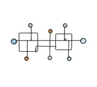 Appendiabito geometrico metallo nero