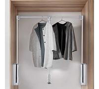 Appendiabito saliscendi Armadio Originale - Appendiabito saliscendi per Armadio - Barra Appendiabiti saliscendi Largo Regolabile Appendiabiti Lift 20 kg