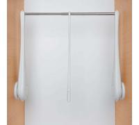 Appendiabito saliscendi per armadio Servetto ONLY con inclinometro cm 73-119 Bia