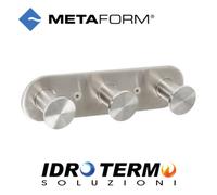 APPENDIABITO TRIPLO MOD. BLIZZ SPAZZOLATO Spazzolato cm 17,5xh.4,5x3,4