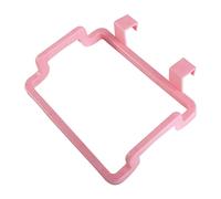 Appendibile per sacchetti della spazzatura, sopra l'armadio, porta sacchetti della spazzatura in plastica per armadietti da cucina (rosa)