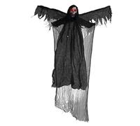 Appendibili Creativi per la Casa Decorazione di Halloween appesa Faccia da appendere Decorazione di Halloween appesa Decorazione per esterni e interni (Black, 180cm)
