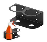 Appendibottiglie con nebulizzatore, scaffale per bottiglie con nebulizzatore in acciaio, organizer per lattine spray da montaggio a parete, scaffale per bottiglie di P